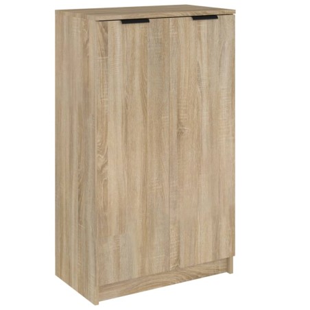 vidaXL Mueble zapatero madera contrachapada roble Sonoma 59x35x100 cm