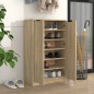 vidaXL Mueble zapatero madera contrachapada roble Sonoma 59x35x100 cm vidaXL Mueble zapatero madera contrachapada roble Sonoma 59x35x100 cm
