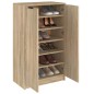 vidaXL Mueble zapatero madera contrachapada roble Sonoma 59x35x100 cm vidaXL Mueble zapatero madera contrachapada roble Sonoma 59x35x100 cm