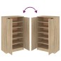 vidaXL Mueble zapatero madera contrachapada roble Sonoma 59x35x100 cm vidaXL Mueble zapatero madera contrachapada roble Sonoma 59x35x100 cm