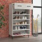 vidaXL Mueble zapatero madera contrachapada gris hormigón 60x35x105 cm vidaXL Mueble zapatero madera contrachapada gris hormigón 60x35x105 cm