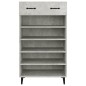vidaXL Mueble zapatero madera contrachapada gris hormigón 60x35x105 cm vidaXL Mueble zapatero madera contrachapada gris hormigón 60x35x105 cm