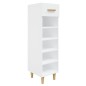 vidaXL Mueble zapatero de madera contrachapada blanco 30x35x105 cm vidaXL Mueble zapatero de madera contrachapada blanco 30x35x105 cm