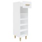 vidaXL Mueble zapatero de madera contrachapada blanco 30x35x105 cm vidaXL Mueble zapatero de madera contrachapada blanco 30x35x105 cm