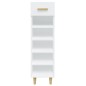 vidaXL Mueble zapatero de madera contrachapada blanco 30x35x105 cm vidaXL Mueble zapatero de madera contrachapada blanco 30x35x105 cm