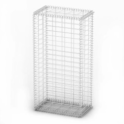 vidaXL Cesta para muro de gaviones de alambre galvanizado 100x50x30 cm 