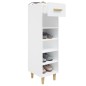 vidaXL Mueble zapatero de madera contrachapada blanco 30x35x105 cm vidaXL Mueble zapatero de madera contrachapada blanco 30x35x105 cm
