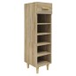 vidaXL Mueble zapatero madera contrachapada roble Sonoma 30x35x105 cm vidaXL Mueble zapatero madera contrachapada roble Sonoma 30x35x105 cm