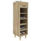 vidaXL Mueble zapatero madera contrachapada roble Sonoma 30x35x105 cm vidaXL Mueble zapatero madera contrachapada roble Sonoma 30x35x105 cm