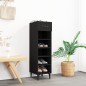 vidaXL Mueble zapatero de madera contrachapada negro 30x35x105 cm vidaXL Mueble zapatero de madera contrachapada negro 30x35x105 cm