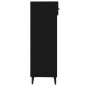 vidaXL Mueble zapatero de madera contrachapada negro 30x35x105 cm vidaXL Mueble zapatero de madera contrachapada negro 30x35x105 cm