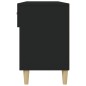 vidaXL Mueble zapatero de madera contrachapada negro 102x35x55 cm vidaXL Mueble zapatero de madera contrachapada negro 102x35x55 cm