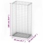 vidaXL Cesta para muro de gaviones de alambre galvanizado 100x50x30 cm vidaXL Cesta para muro de gaviones de alambre galvanizado 100x50x30 cm