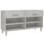 vidaXL Mueble zapatero madera contrachapada gris hormigón 102x35x55 cm vidaXL Mueble zapatero madera contrachapada gris hormigón 102x35x55 cm