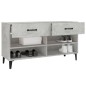 vidaXL Mueble zapatero madera contrachapada gris hormigón 102x35x55 cm vidaXL Mueble zapatero madera contrachapada gris hormigón 102x35x55 cm