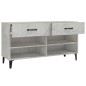 vidaXL Mueble zapatero madera contrachapada gris hormigón 102x35x55 cm vidaXL Mueble zapatero madera contrachapada gris hormigón 102x35x55 cm