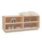 vidaXL Armario zapatero de madera maciza de pino 110x34x45 cm vidaXL Armario zapatero de madera maciza de pino 110x34x45 cm
