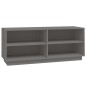 vidaXL Armario zapatero de madera maciza de pino gris 110x34x45 cm vidaXL Armario zapatero de madera maciza de pino gris 110x34x45 cm