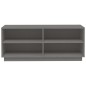 vidaXL Armario zapatero de madera maciza de pino gris 110x34x45 cm vidaXL Armario zapatero de madera maciza de pino gris 110x34x45 cm