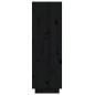 vidaXL Armario zapatero de madera maciza de pino negro 60x34x105 cm vidaXL Armario zapatero de madera maciza de pino negro 60x34x105 cm