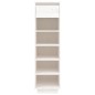 vidaXL Mueble zapatero de madera maciza de pino blanco 30x34x105 cm vidaXL Mueble zapatero de madera maciza de pino blanco 30x34x105 cm