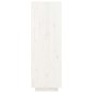 vidaXL Mueble zapatero de madera maciza de pino blanco 30x34x105 cm vidaXL Mueble zapatero de madera maciza de pino blanco 30x34x105 cm