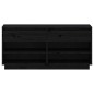 vidaXL Mueble zapatero de madera maciza de pino negro 110x34x52 cm vidaXL Mueble zapatero de madera maciza de pino negro 110x34x52 cm