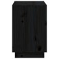 vidaXL Mueble zapatero de madera maciza de pino negro 110x34x52 cm vidaXL Mueble zapatero de madera maciza de pino negro 110x34x52 cm