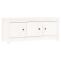 vidaXL Mueble zapatero de madera maciza de pino blanco 110x38x45,5 cm vidaXL Mueble zapatero de madera maciza de pino blanco 110x38x45,5 cm