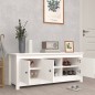 vidaXL Mueble zapatero de madera maciza de pino blanco 110x38x45,5 cm vidaXL Mueble zapatero de madera maciza de pino blanco 110x38x45,5 cm