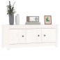 vidaXL Mueble zapatero de madera maciza de pino blanco 110x38x45,5 cm vidaXL Mueble zapatero de madera maciza de pino blanco 110x38x45,5 cm