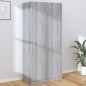 vidaXL Armario madera contrachapada gris Sonoma 90x52x200 cm vidaXL Armario madera contrachapada gris Sonoma 90x52x200 cm