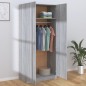 vidaXL Armario madera contrachapada gris Sonoma 90x52x200 cm vidaXL Armario madera contrachapada gris Sonoma 90x52x200 cm