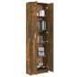vidaXL Armario pasillo madera contrachapada roble ahumado 55x25x189 cm vidaXL Armario pasillo madera contrachapada roble ahumado 55x25x189 cm