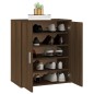 vidaXL Mueble zapatero madera contrachapada roble marrón 60x35x70 cm