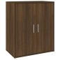 vidaXL Mueble zapatero madera contrachapada roble marrón 60x35x70 cm