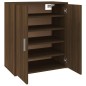 vidaXL Mueble zapatero madera contrachapada roble marrón 60x35x70 cm