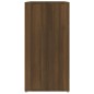 vidaXL Mueble zapatero madera contrachapada roble marrón 60x35x70 cm