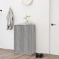 vidaXL Zapatero de madera contrachapada gris Sonoma 60x35x92 cm vidaXL Zapatero de madera contrachapada gris Sonoma 60x35x92 cm