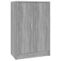 vidaXL Zapatero de madera contrachapada gris Sonoma 60x35x92 cm vidaXL Zapatero de madera contrachapada gris Sonoma 60x35x92 cm