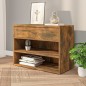 vidaXL Banco zapatero madera contrachapada roble ahumado 60x30x45 cm vidaXL Banco zapatero madera contrachapada roble ahumado 60x30x45 cm