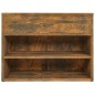 vidaXL Banco zapatero madera contrachapada roble ahumado 60x30x45 cm vidaXL Banco zapatero madera contrachapada roble ahumado 60x30x45 cm