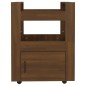vidaXL Carrito de cocina madera contrachapada marrón roble 60x45x80cm vidaXL Carrito de cocina madera contrachapada marrón roble 60x45x80cm