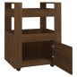 vidaXL Carrito de cocina madera contrachapada marrón roble 60x45x80cm vidaXL Carrito de cocina madera contrachapada marrón roble 60x45x80cm