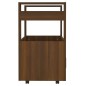 vidaXL Carrito de cocina madera contrachapada marrón roble 60x45x80cm vidaXL Carrito de cocina madera contrachapada marrón roble 60x45x80cm