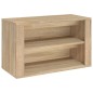 vidaXL Mueble zapatero madera contrachapada roble Sonoma 75x35x45 cm vidaXL Mueble zapatero madera contrachapada roble Sonoma 75x35x45 cm