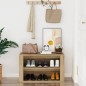 vidaXL Mueble zapatero madera contrachapada roble Sonoma 75x35x45 cm vidaXL Mueble zapatero madera contrachapada roble Sonoma 75x35x45 cm