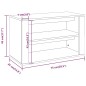 vidaXL Mueble zapatero madera contrachapada roble ahumado 75x35x45 cm vidaXL Mueble zapatero madera contrachapada roble ahumado 75x35x45 cm