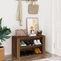 vidaXL Mueble zapatero madera contrachapada marrón roble 75x35x45 cm