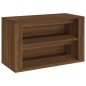 vidaXL Mueble zapatero madera contrachapada marrón roble 75x35x45 cm